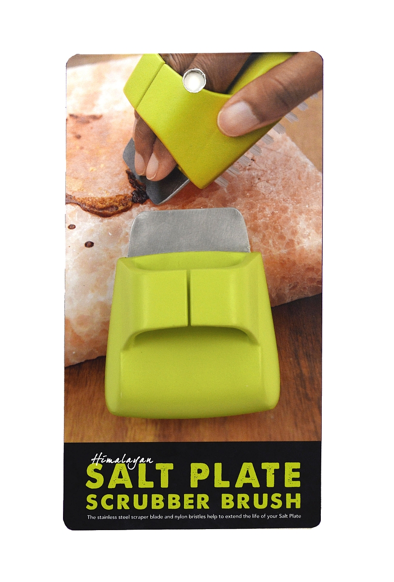 Škrabka s kartáčkem na čištění povrchu himalájské desky